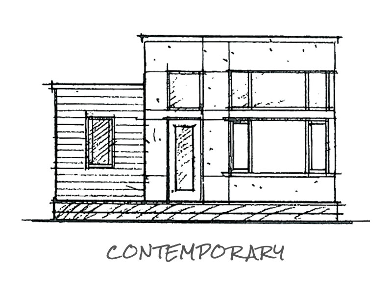 Timberland Homes Contemporary Elevation Timberland Homes Contemporary Elevation